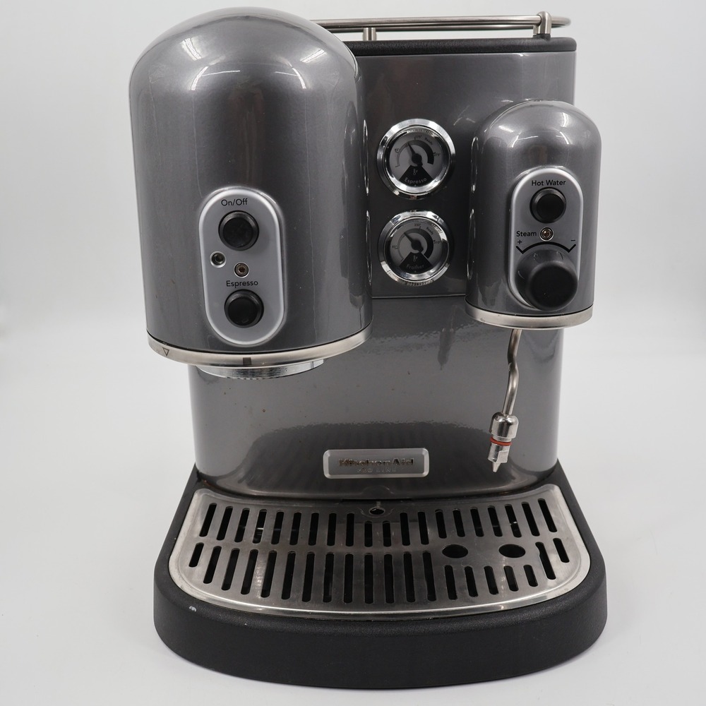 KitchenAid Pro Line Espresso Machine KPES100PM Pearl Metallic Gray Dual Boiler